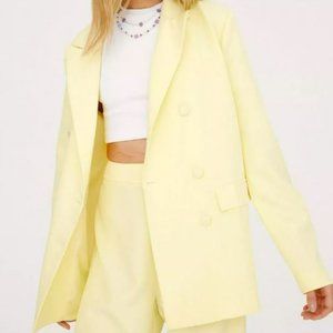 Oversize button blazer
